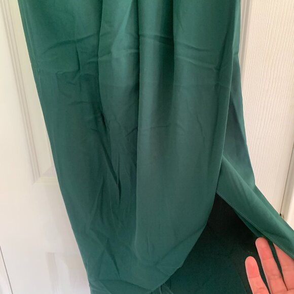 Lulus Hunter Green Medium Dress Spaghetti Straps NWT - Picture 5 of 13